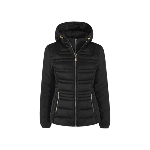 Piumino Donna con inserti lisci e gilet sottostante rimovibile